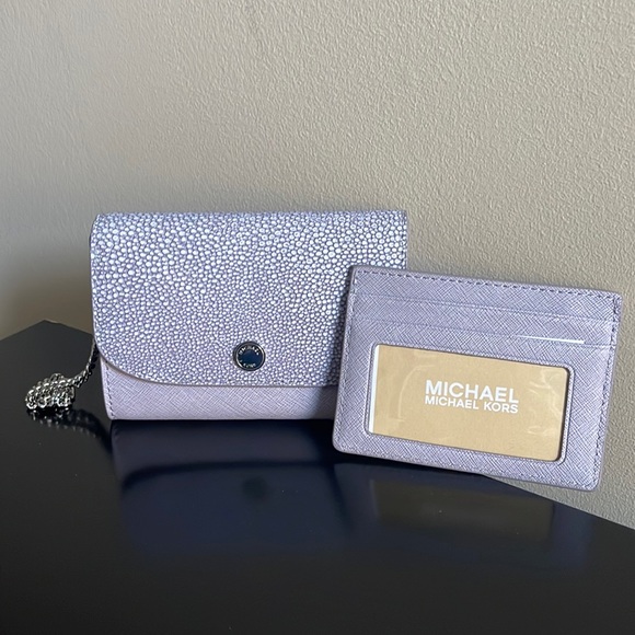 NEW/MICHAEL Michael Kors Juliana Medium Leather Flap Wallet/Wallet - Picture 4 of 9